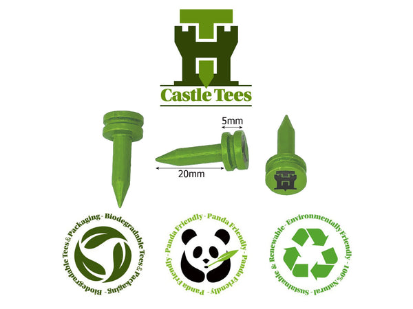 Castle Tees Premium Golf Gift Box Set 122 pcs Mixed Size Tees